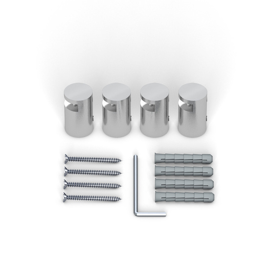 Klemmhalter Edelstahl ø 15 mm/15 mm für Plattenstärke 2-5 mm