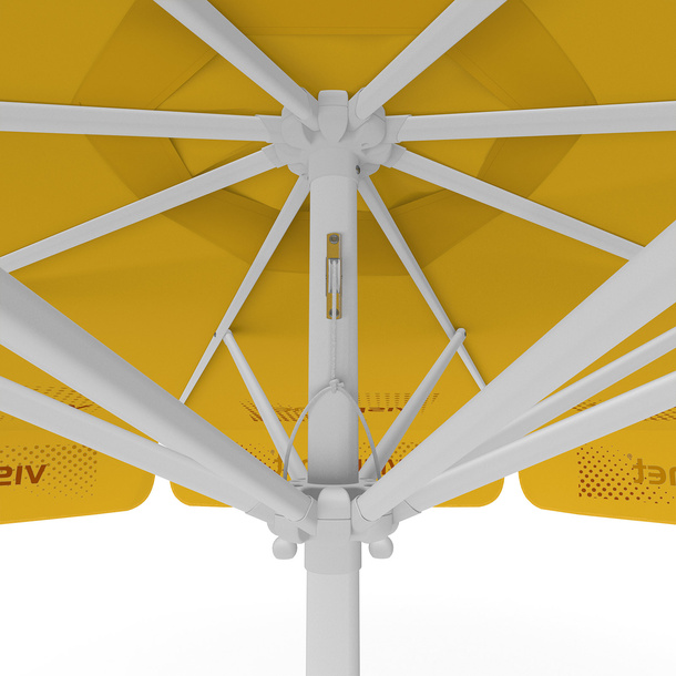 Sonnenschirm mit Logodruck, ø 300 cm, Detail Seilzug