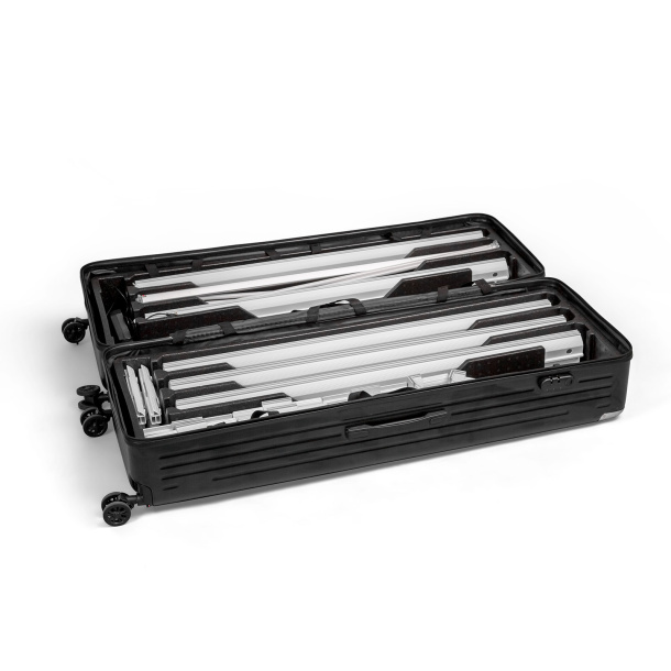 Flightcase Lightbox flex mit praktischen separaten Fächern