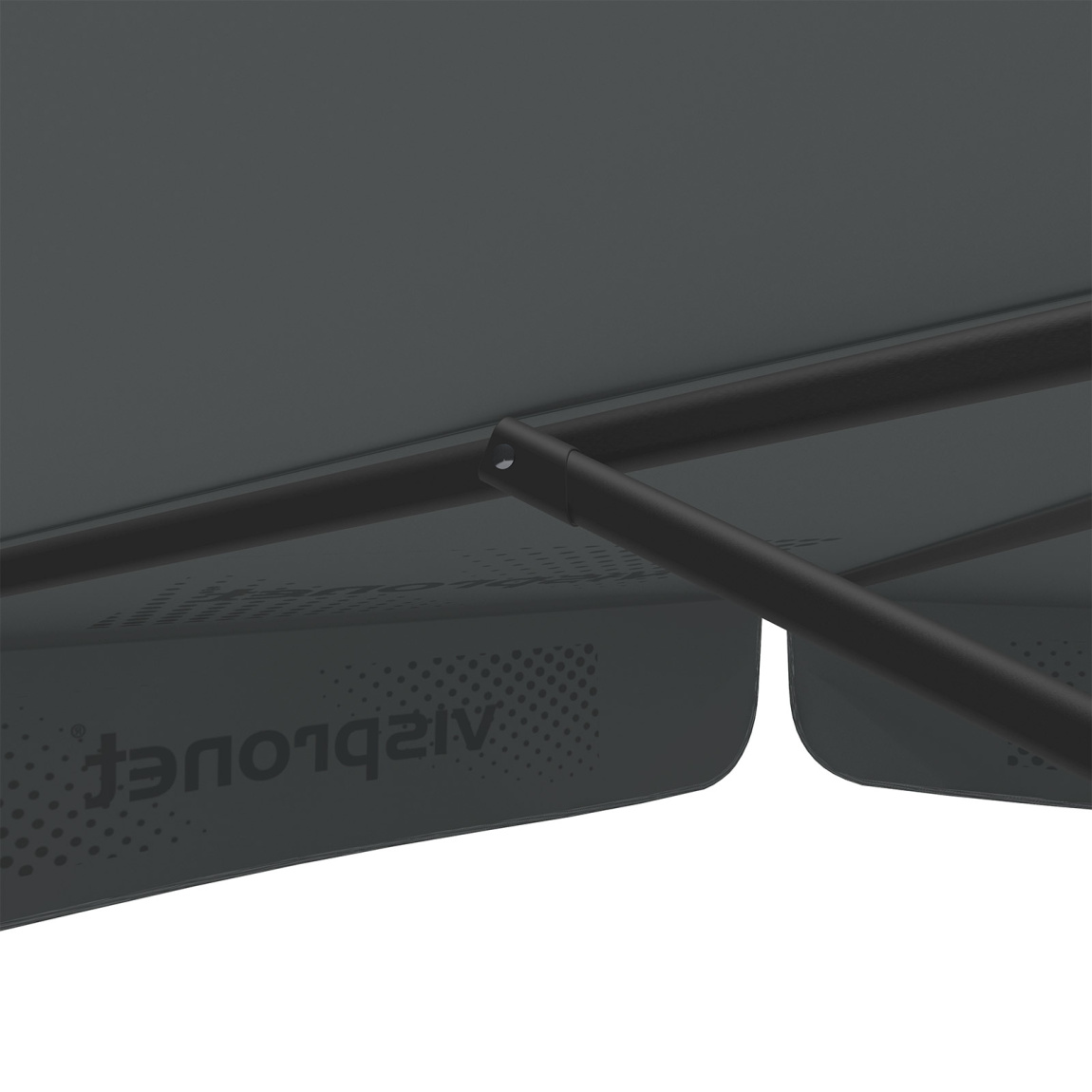 Sonnenschirm mit Logodruck, ø 250 cm, robuste Streben