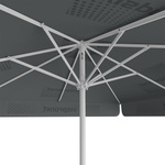 Sonnenschirm mit Logodruck, 250 x 250 cm, Ansicht von unten
