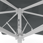 Sonnenschirm mit Logodruck, ø 250 cm, Detail Seilzug