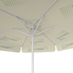 Sonnenschirm mit Logodruck, ø 250 cm, Ansicht von unten