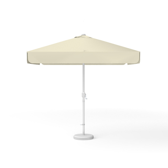Sonnenschirm beige, quadratisch, 250 x 250 cm mit Kurbel, einfarbig