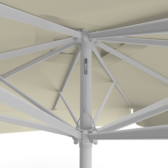 Sonnenschirm beige, 250 x 250 cm, Detail Seilzug