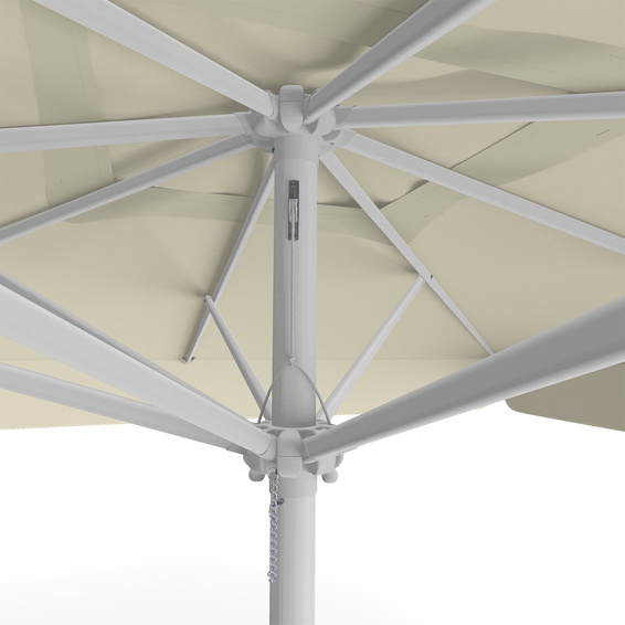 Sonnenschirm beige, 300 x 300 cm, Detail Seilzug
