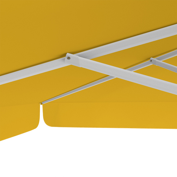 Sonnenschirm orange, 300 x 300 cm, robuste Streben