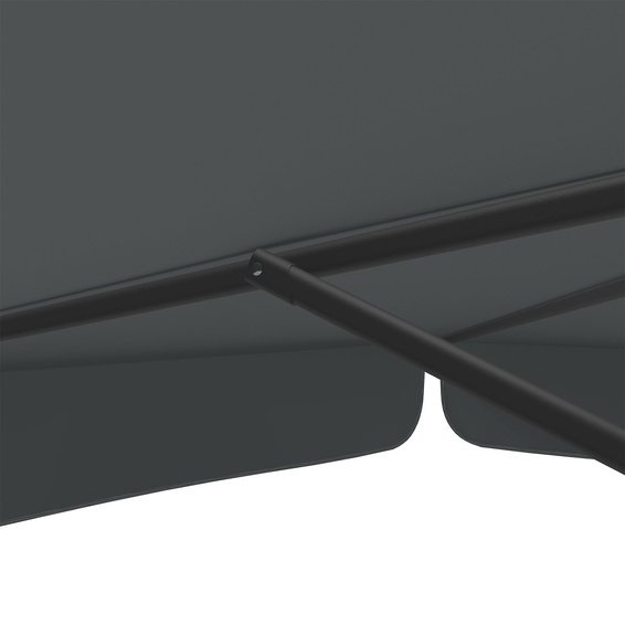 Sonnenschirm anthrazit, ø 250 cm, robuste Streben