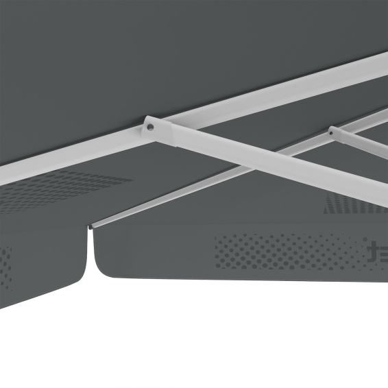Sonnenschirm mit Logodruck, 300 x 300 cm, robuste Streben