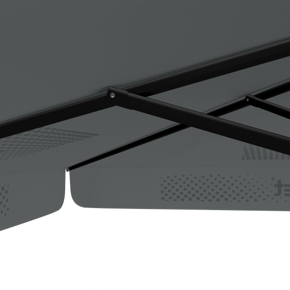 Sonnenschirm mit Logodruck, 300 x 300 cm, robuste Streben