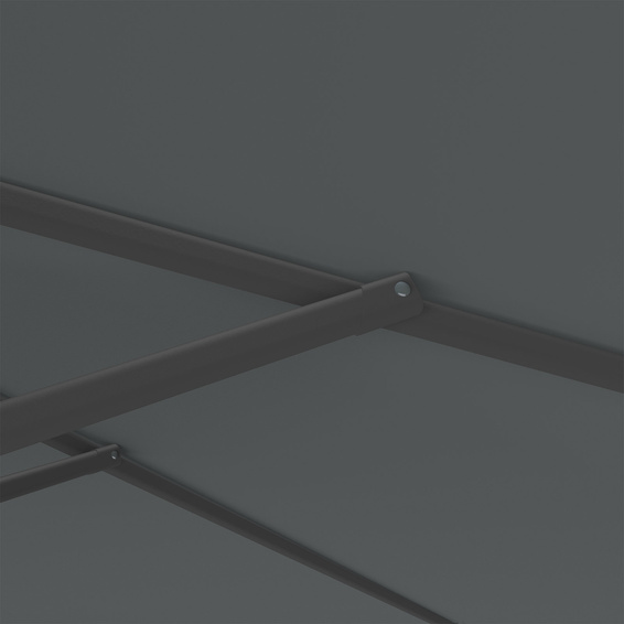 Sonnenschirm anthrazit, ø 300 cm, robuste Streben