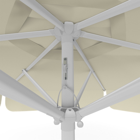 Sonnenschirm beige, ø 250 cm, Detail Seilzug
