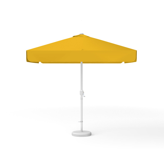 Sonnenschirm orange, quadratisch, 250 x 250 cm mit Kurbel, einfarbig