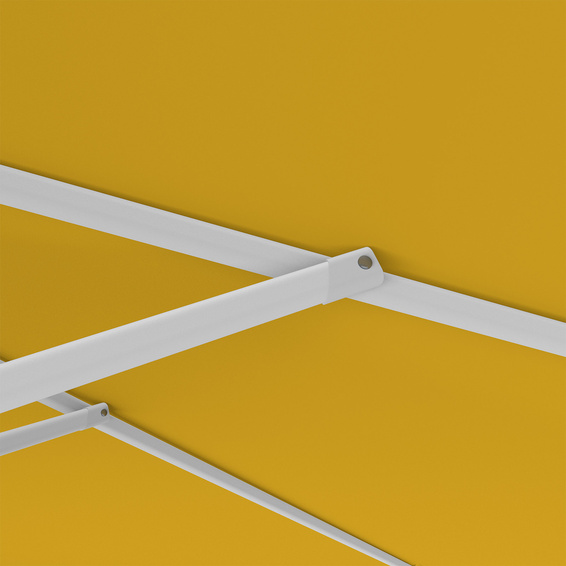 Sonnenschirm orange, ø 300 cm, robuste Streben