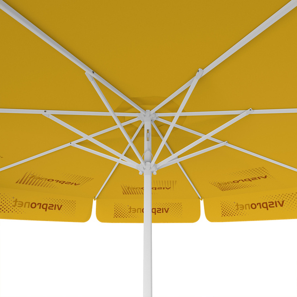 Sonnenschirm mit Logodruck, ø 300 cm, Ansicht von unten