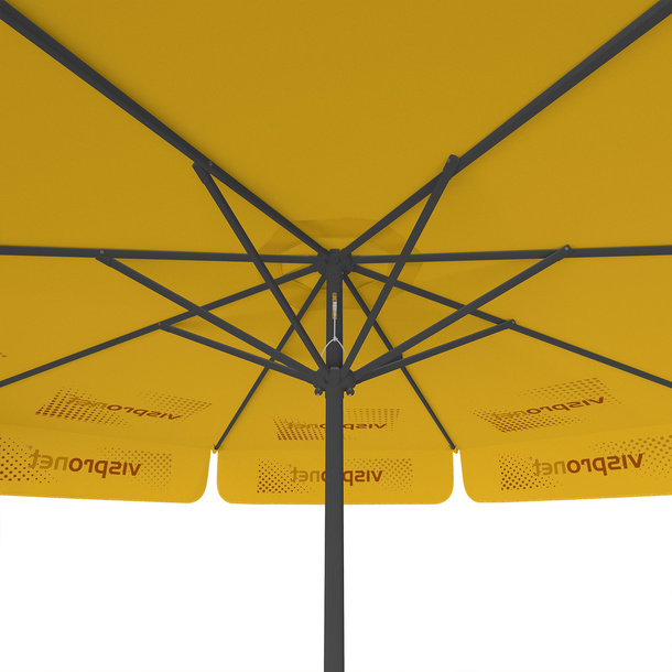 Sonnenschirm mit Logodruck, ø 300 cm, Ansicht von unten