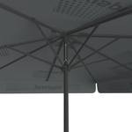 Sonnenschirm mit Logodruck, 250 x 250 cm, Ansicht von unten