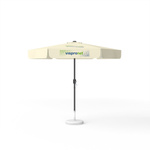 Sonnenschirm mit Logodruck, ø 250 cm, 3 Segmente bedruckt