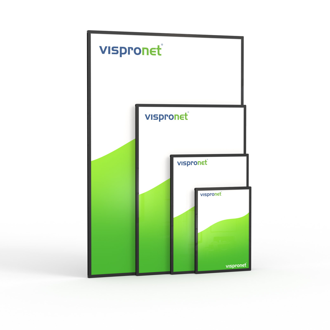 Posterrahmen LED, Größenvergleich