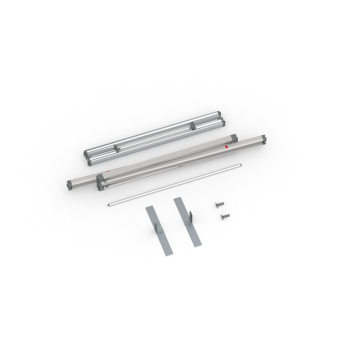 Lieferumfang Kederrahmen flex, Systembreite 100 cm, Systemhöhe 300 cm