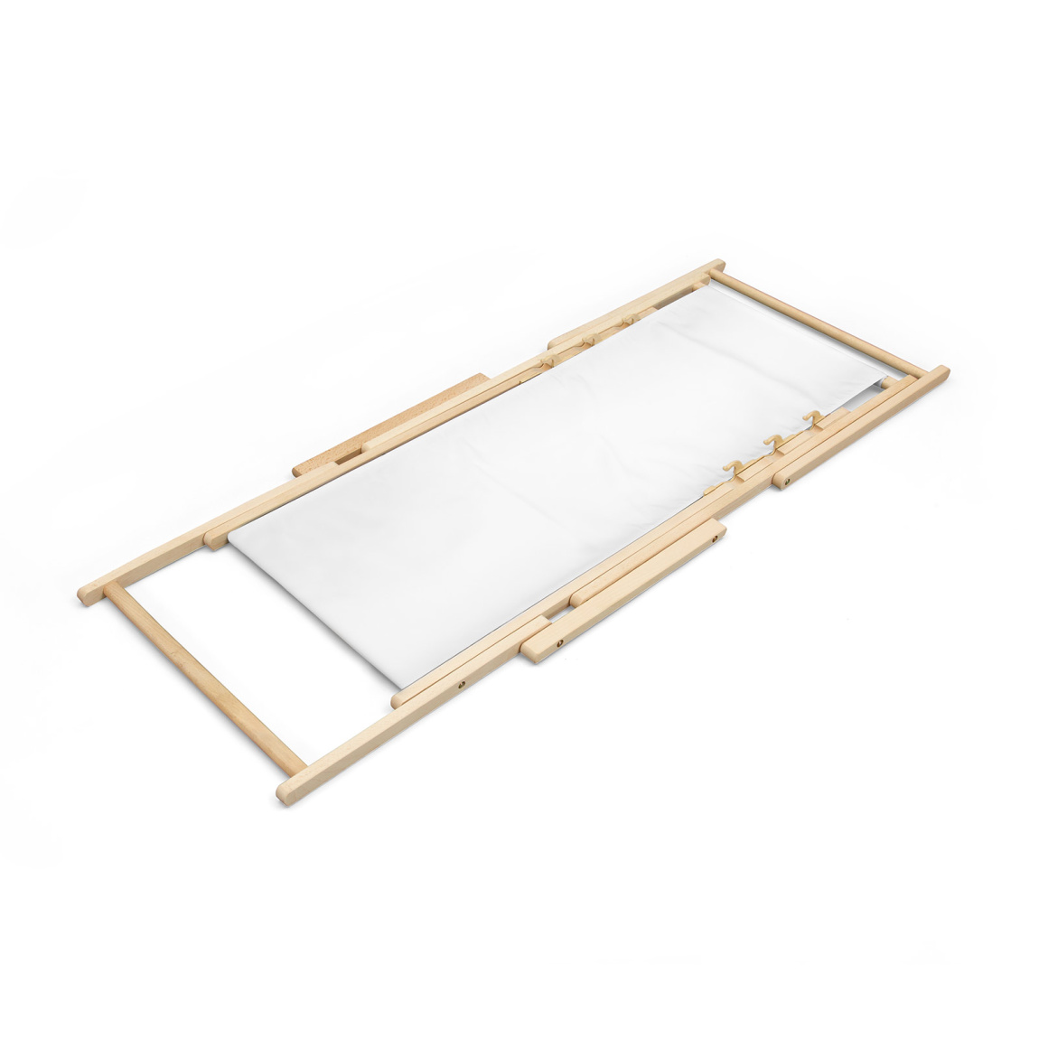 Liegestuhl mit Armlehne, zusammengeklappt