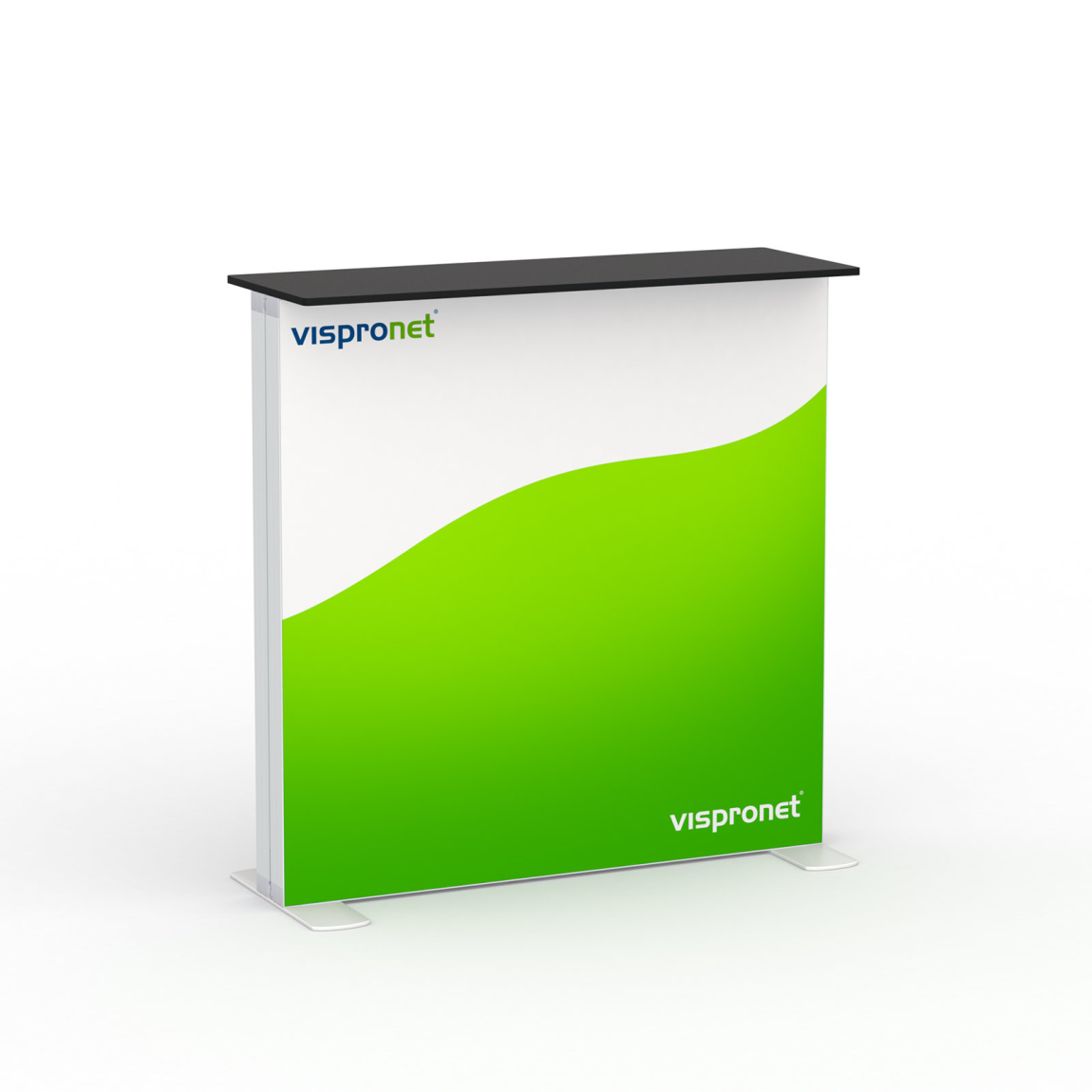 Messetheke Lightbox flex Basic mit Tischplatte