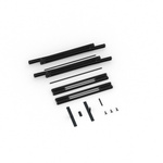 Lieferumfang Kederrahmen flex, Systembreite 200 cm, Systemhöhe 300 cm, schwarz