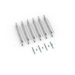 Lieferumfang Kederrahmen flex, Systembreite 600 cm, Systemhöhe 250 cm