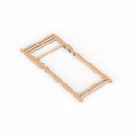 Liegestuhl Eco ohne Armlehne, zusammengeklappt