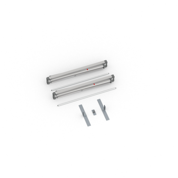 Lieferumfang Kederrahmen flex, Systembreite 200 cm, Systemhöhe 200 cm