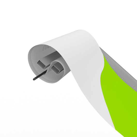 Detailansicht Befestigung Druckteil oben