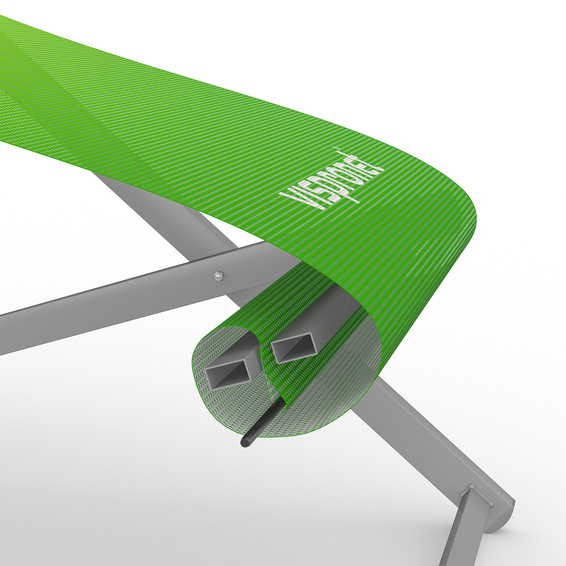 Detailansicht Befestigung Druckteil unten