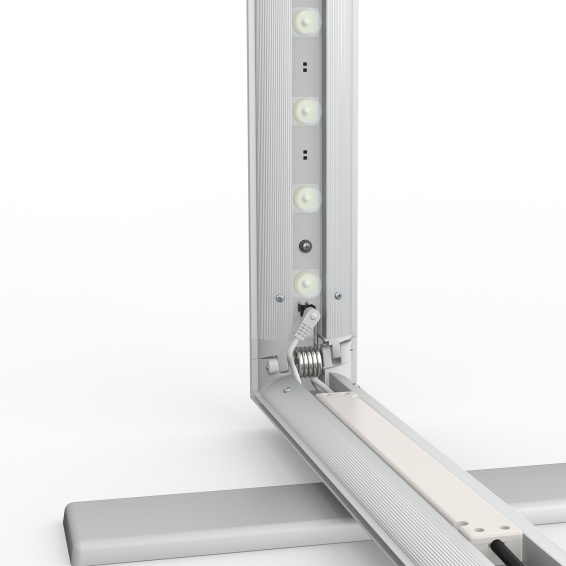 Messewand Lightbox fold, Detail: Ecke