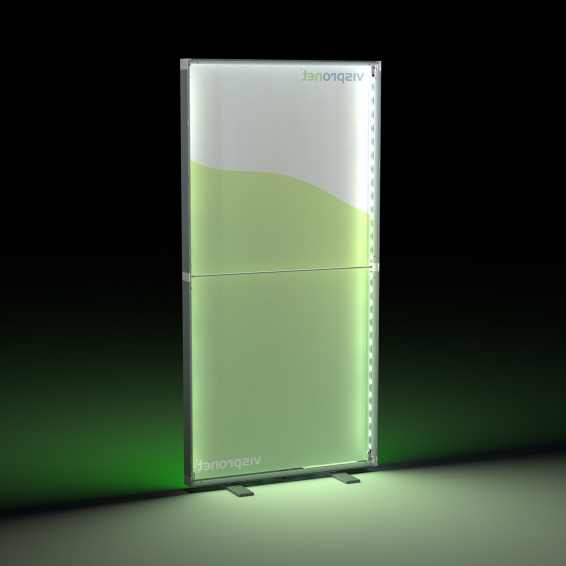 Messewand Lightbox fold - lichtstarke, energiesparende LEDs