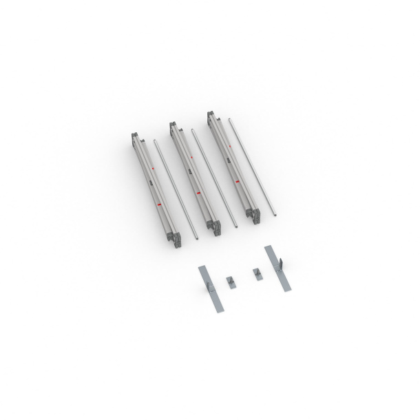 Lieferumfang Kederrahmen flex, Systembreite 300 cm, Systemhöhe 200 cm