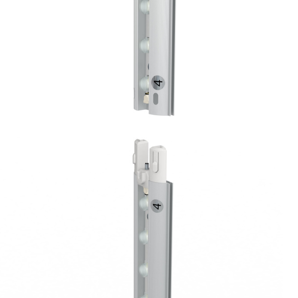 Messewand Lightbox click, Klickmechanismus