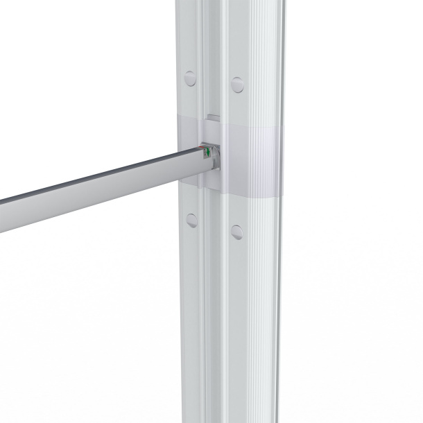 Messewand Lightbox flex, Detail: Stützstange