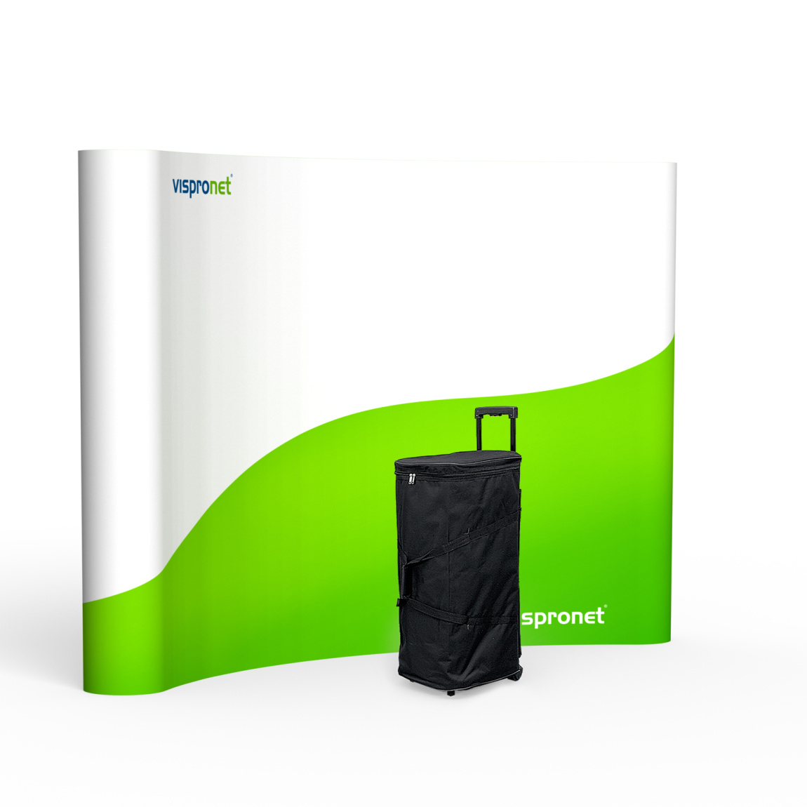 Pop Up Faltdisplay Magnet 4 x 3 mit Trolleytasche