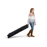 Einfacher Transport dank Trolleytasche mit Rollen