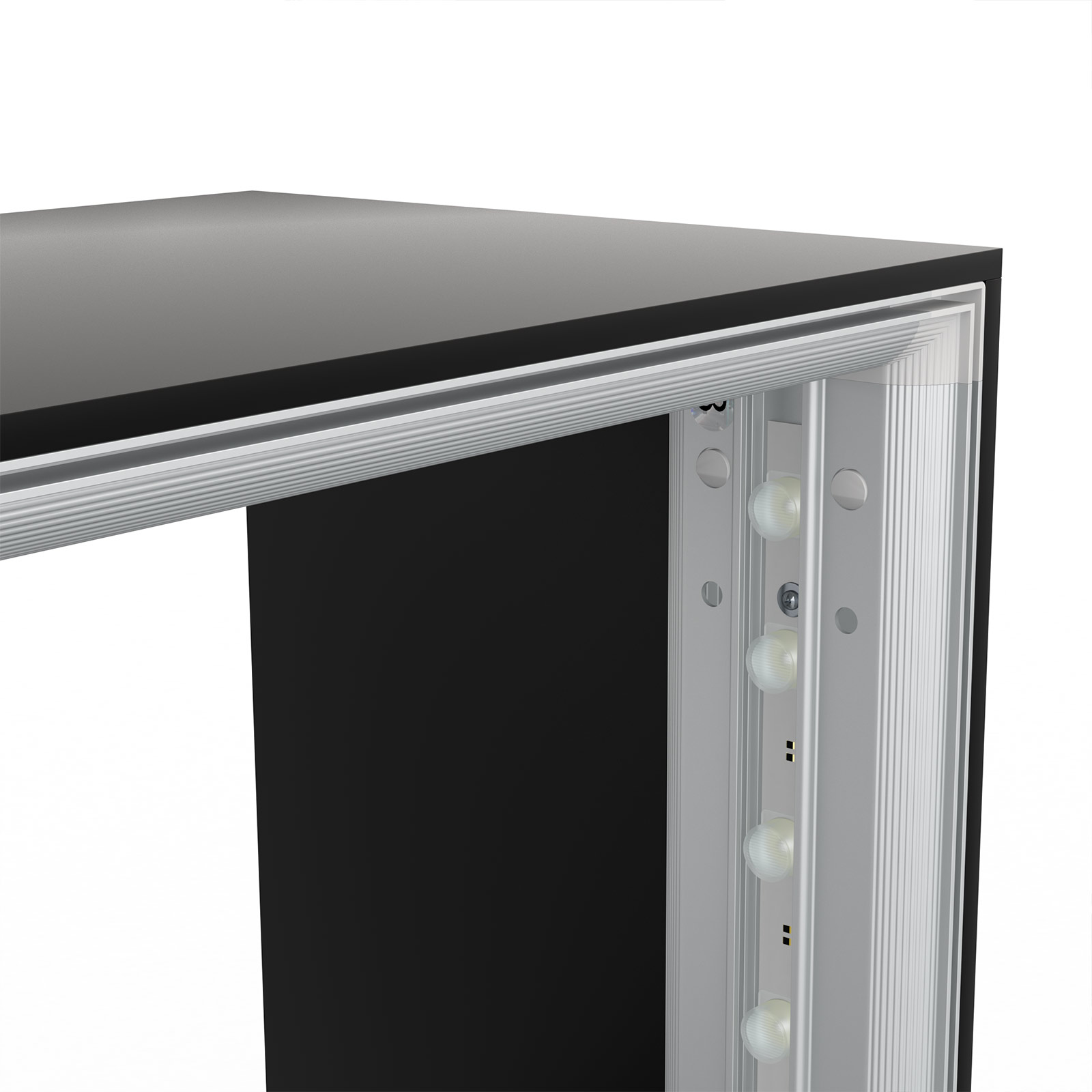 Messetheke Lightbox flex Select mit praktischer Klickverbindung