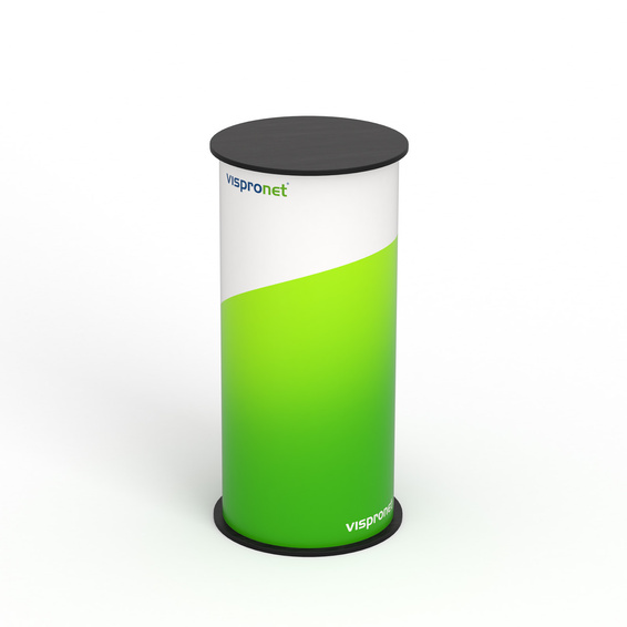 Messetheke Lamellen Counter rund, Systemgröße: ø 45 cm; Höhe 93 cm