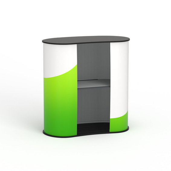 Lamellen Counter, ohne Druckteil, Rückseite mit Ablagezwischenboden