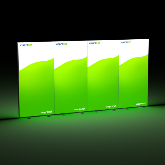 Messewand Lightbox fold 400 x 200 cm