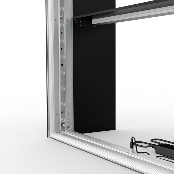 Messetheke Lightbox flex Select mit LED Beleuchtung