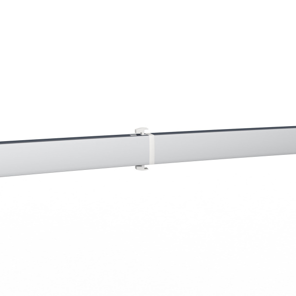 Messewand Lightbox flex curved, Detail: Klickmechanismus der Stützstange