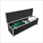 Trolleybox 168/56 mit Faltzelt Select 3 x 3 und zwei Zeltwänden