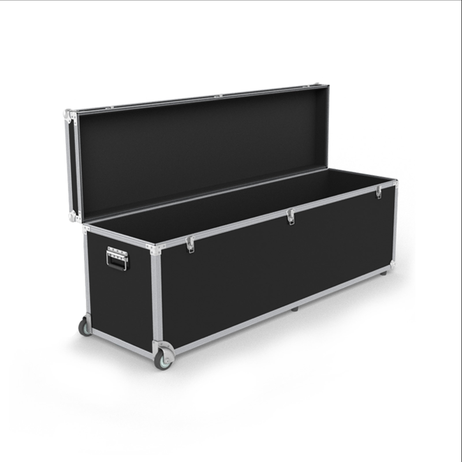 Trolleybox 168/56: Deckel aufstellbar, mit gepolstertem Innenraum und Rändern
