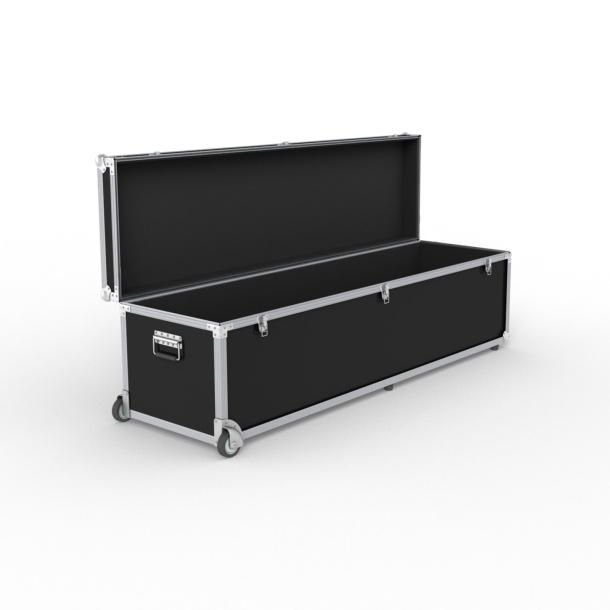 Trolleybox 168/46: Deckel aufstellbar, mit gepolstertem Innenraum und Rändern