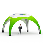 Eventpavillon 6 x 6  m - Größenvergleich