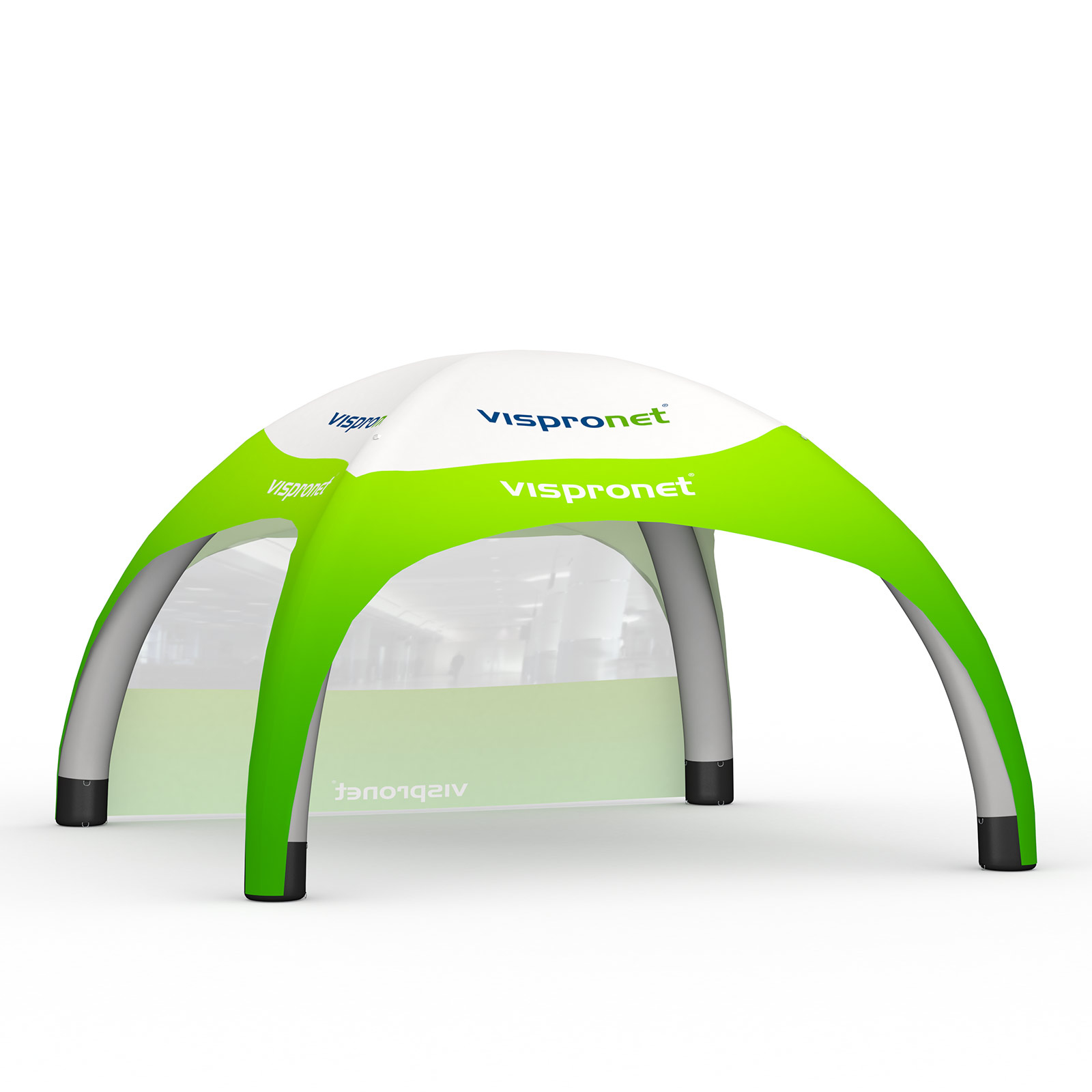 Eventzelt Air 5 x 5 mit 1 Wand mit Panoramafenster